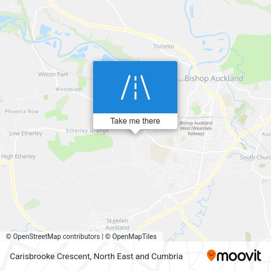 Carisbrooke Crescent map