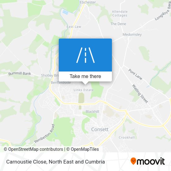 Carnoustie Close map