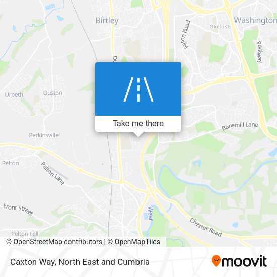 Caxton Way map