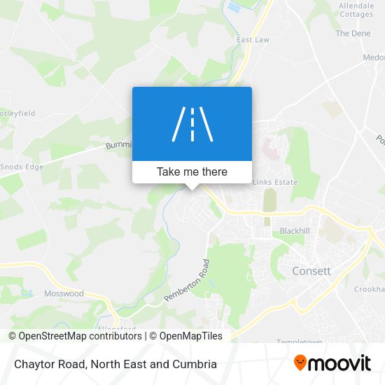 Chaytor Road map