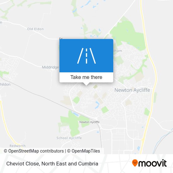 Cheviot Close map
