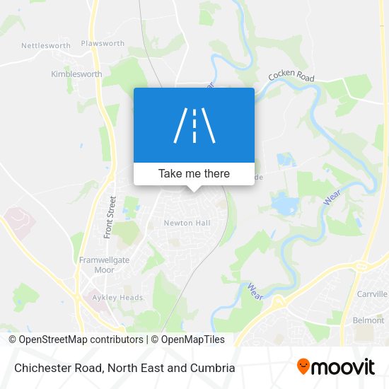 Chichester Road map