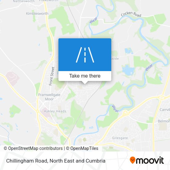 Chillingham Road map
