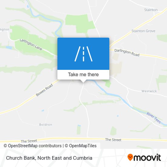 Church Bank map