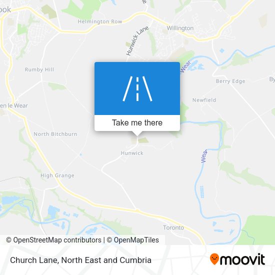 Church Lane map