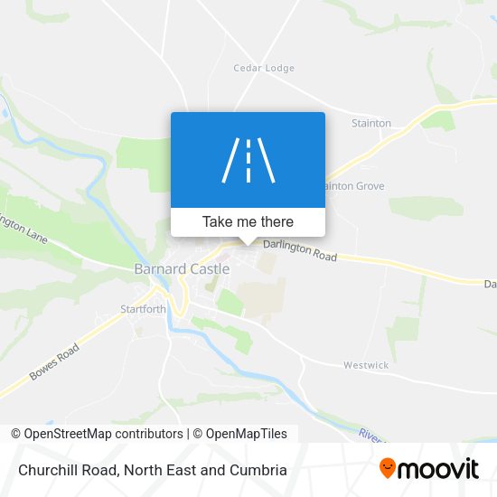 Churchill Road map