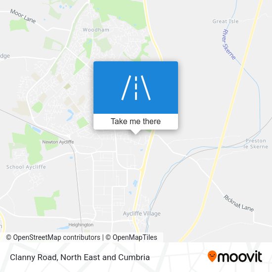 Clanny Road map