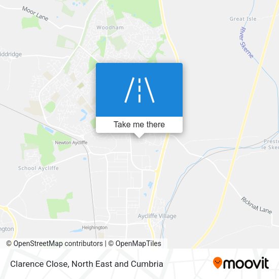 Clarence Close map