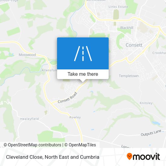 Cleveland Close map