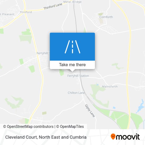 Cleveland Court map