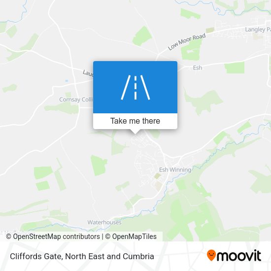 Cliffords Gate map