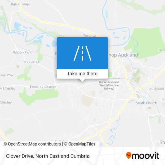 Clover Drive map