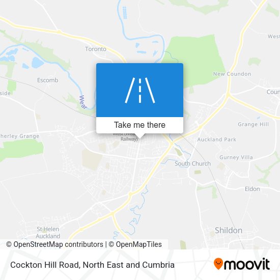 Cockton Hill Road map