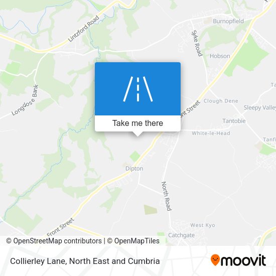 Collierley Lane map