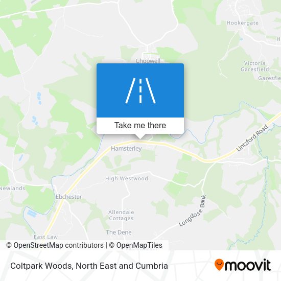 Coltpark Woods map