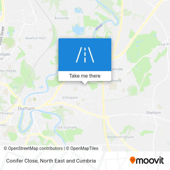 Conifer Close map