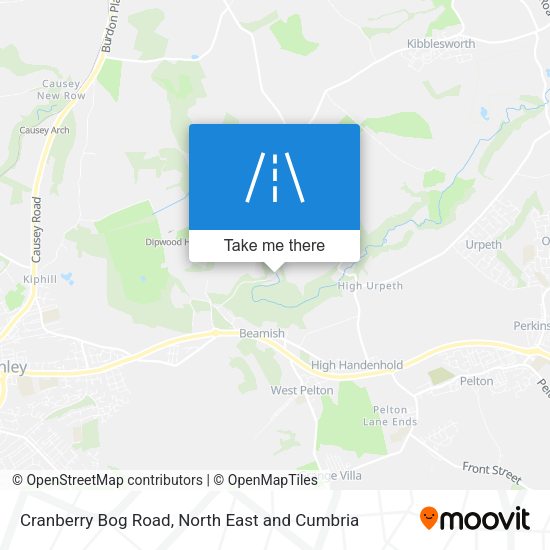 Cranberry Bog Road map