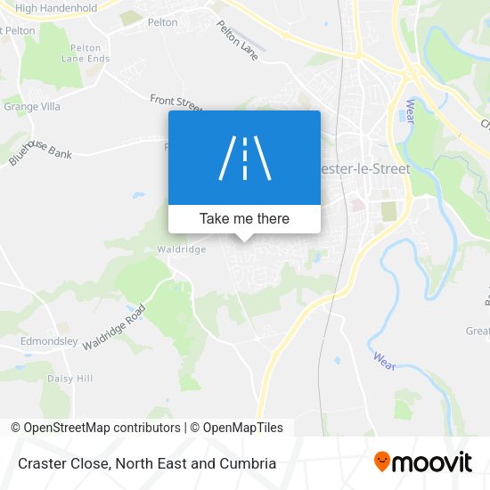 Craster Close map