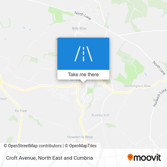 Croft Avenue map