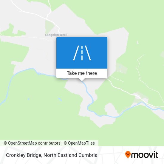 Cronkley Bridge map