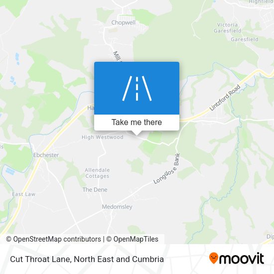 Cut Throat Lane map