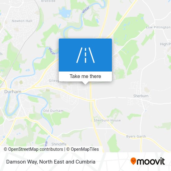 Damson Way map