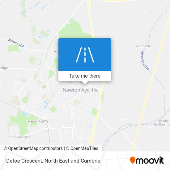Defoe Crescent map