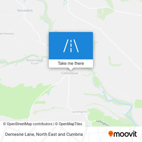 Demesne Lane map