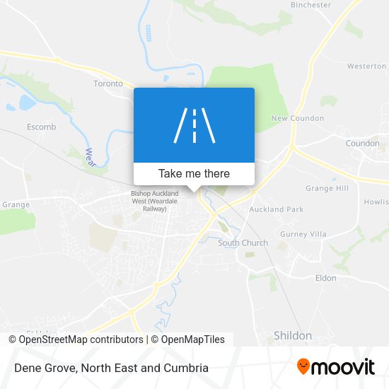 Dene Grove map