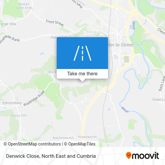 Denwick Close map