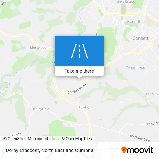 Derby Crescent map
