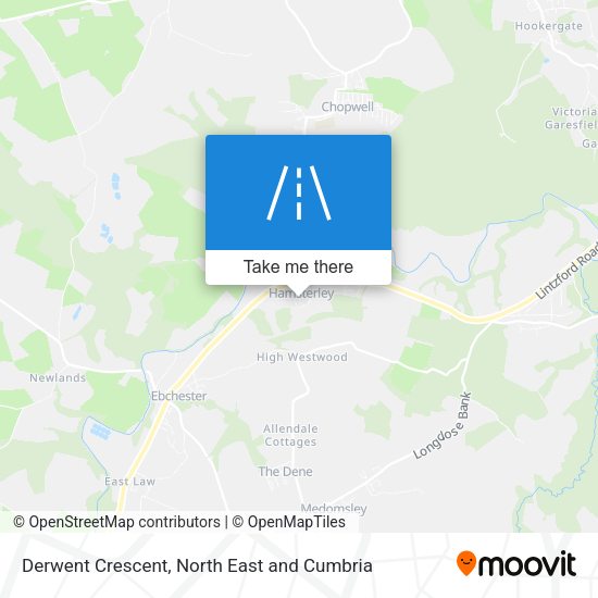 Derwent Crescent map