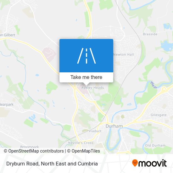Dryburn Road map