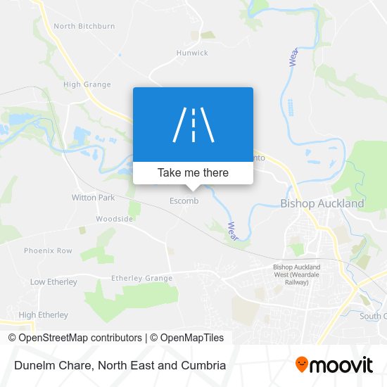 Dunelm Chare map