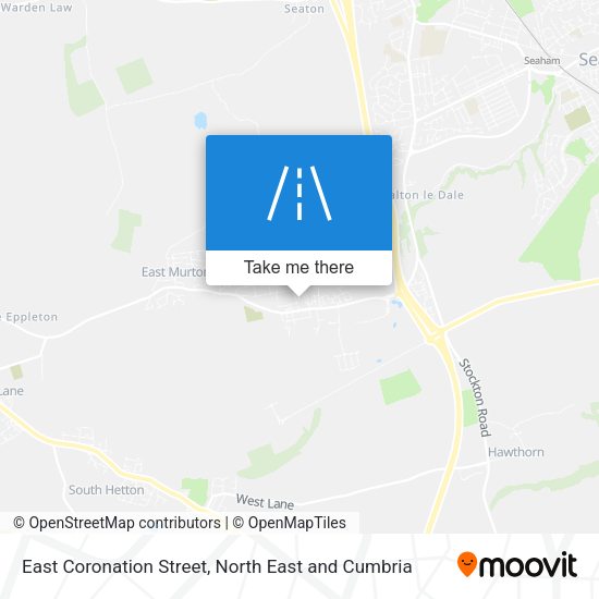 East Coronation Street map
