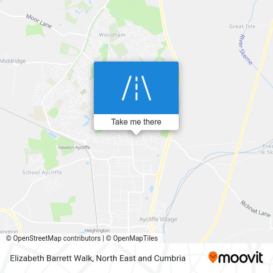 Elizabeth Barrett Walk map