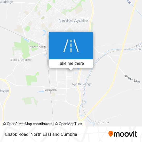 Elstob Road map