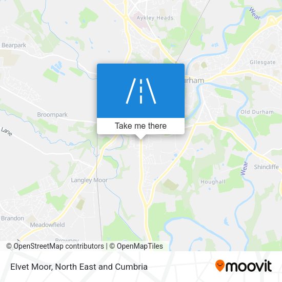 Elvet Moor map