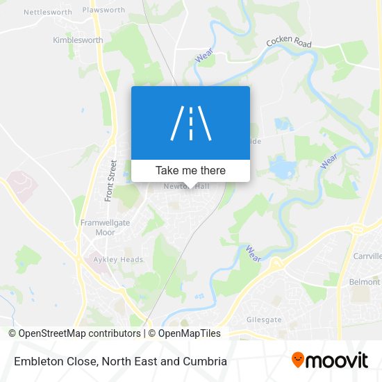 Embleton Close map
