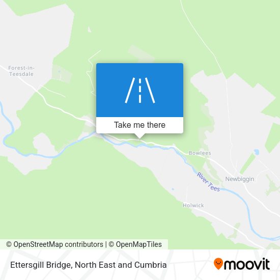 Ettersgill Bridge map