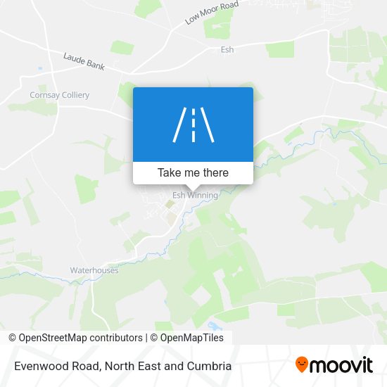 Evenwood Road map