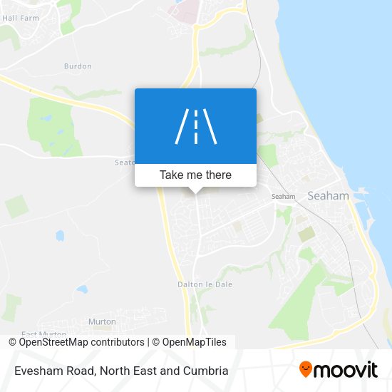 Evesham Road map