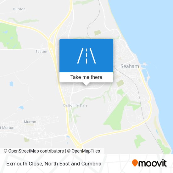 Exmouth Close map