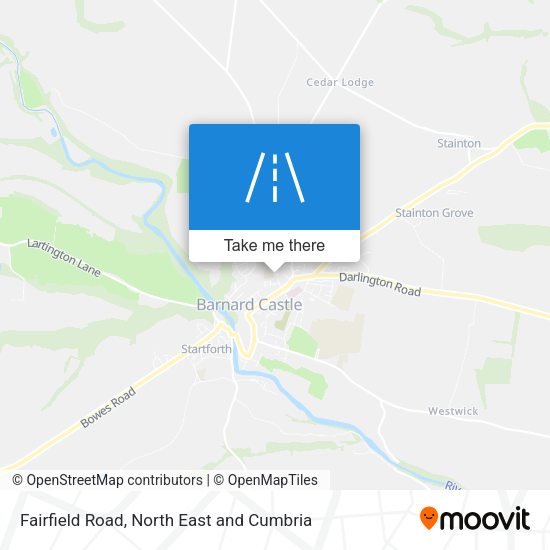 Fairfield Road map