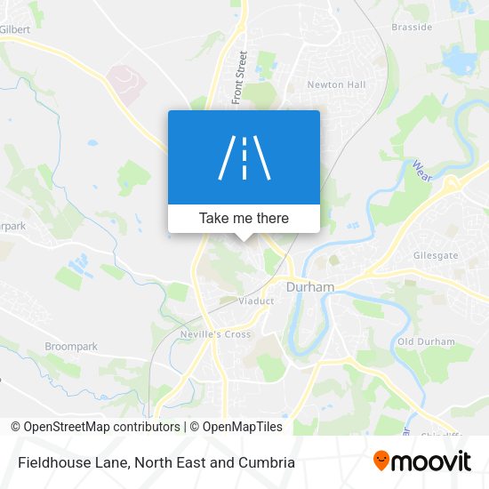 Fieldhouse Lane map