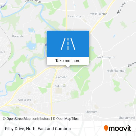 Filby Drive map