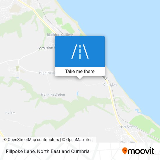 Fillpoke Lane map