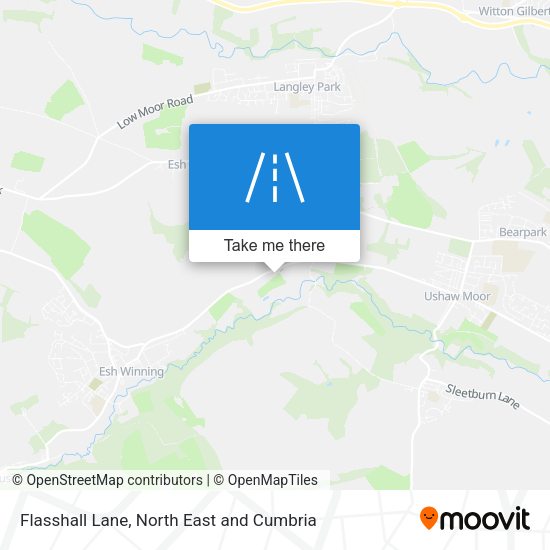 Flasshall Lane map
