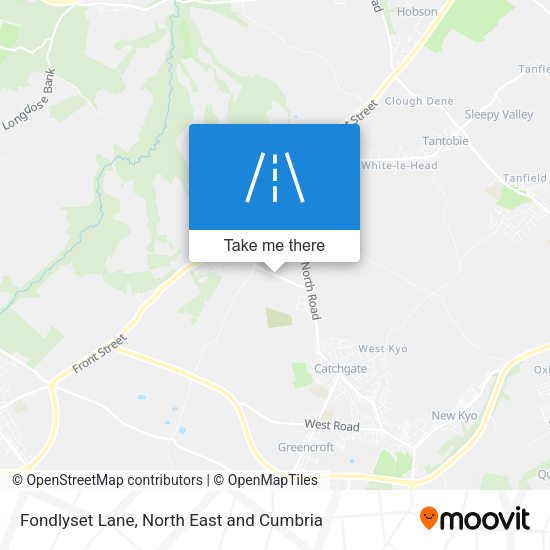 Fondlyset Lane map