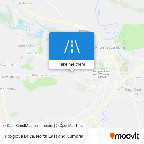 Foxglove Drive map